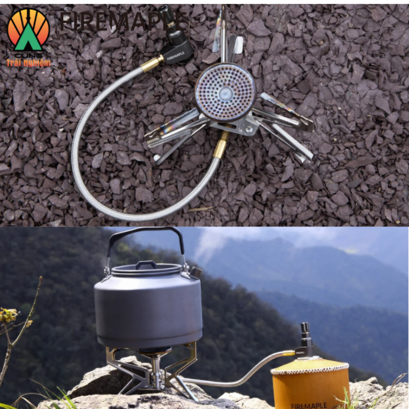 Bếp Gas Điều Chỉnh Áp Suất Polaris Fire Maple FMS-Pol01 Nhỏ Gọn Chuyên Dụng Cho Du Lịch, Dã Ngoại Cắm Trại