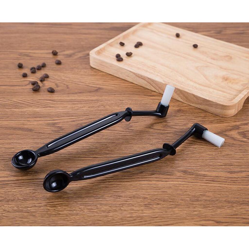 1 piece Espresso Machine Cleaning Brush with Scoop Coffee Maker Filter Cleaning Tool, 22x3.5cm