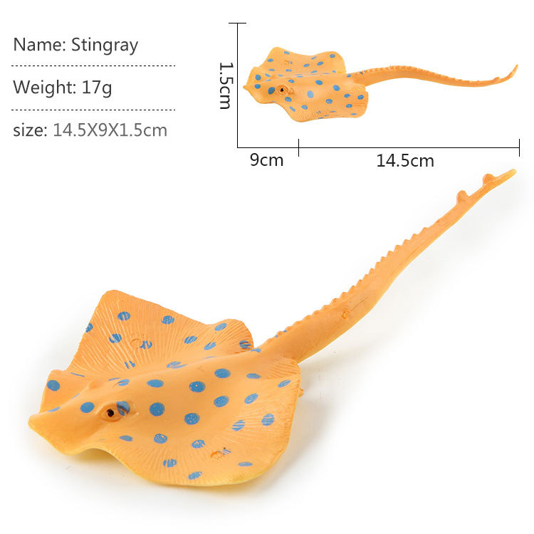 Đồ chơi 13 mô hình Cá biển &amp; sinh vật biển (14-18 cm) nhựa New4all Animal Ocean World Size lớn đồ chơi nhà tắm, đi biển