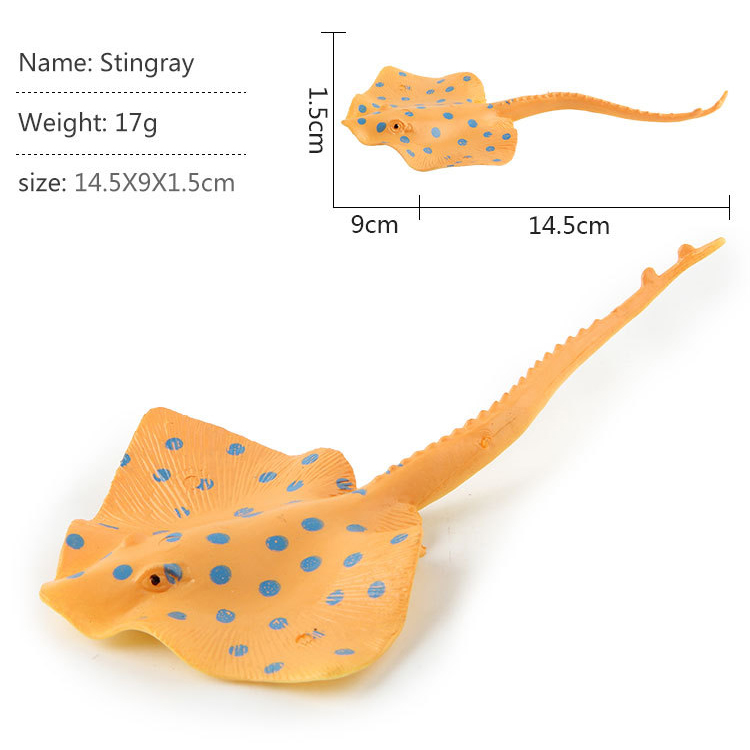 Mô hình đồ chơi sinh vật biển - Con Cá Đuối Ray CD1814 KT 14.5x9 cm