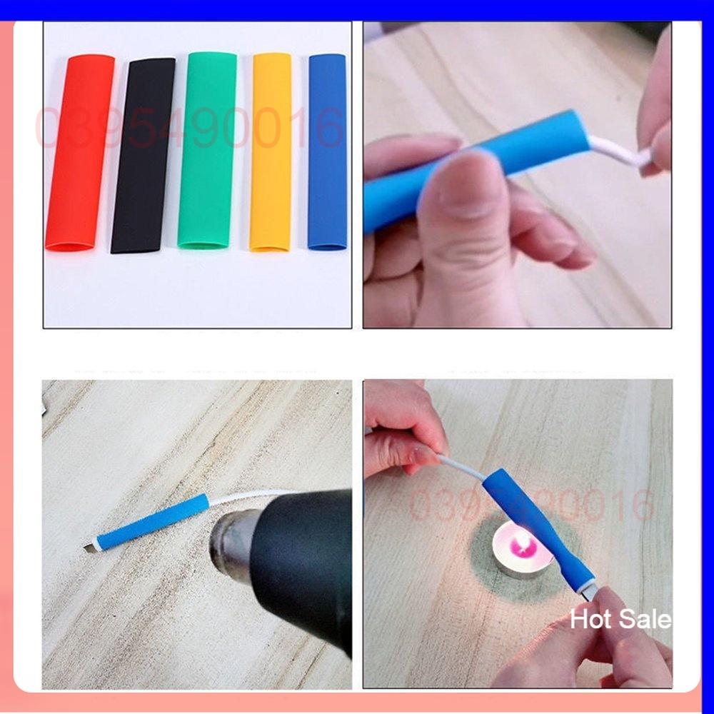 Combo 328 ống gen co nhiệt 2:1 polyolefin bọc nối bảo vệ dây điện cách điện nhiều màu chịu nhiệt lên đến 125 độ C.