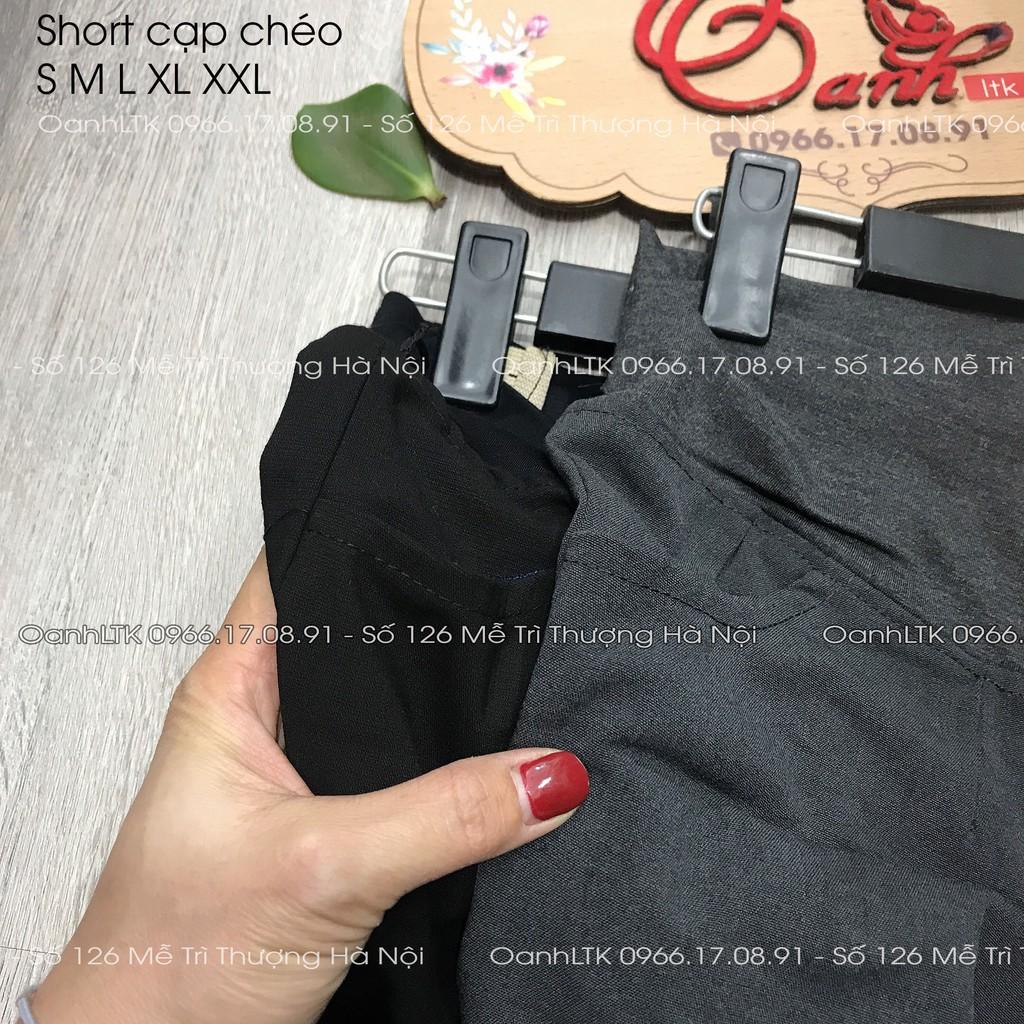 QUẦN SHORT BẦU CẠP CHÉO ( 38-75kg) - ẢNH THẬT 100% - SIÊU MỀM MÁT KHÔNG NÓNG BÍ