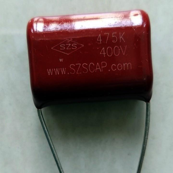 Tụ 475j 400v - ComBo 10 cái tụ đỏ 475j 400v