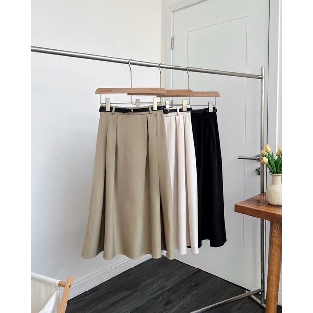 Chân váy nữ dáng dài xếp ly xòe v238414 by gerne