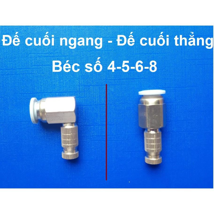 Bộ đế cuối đồng kèm béc phun sương số 4-5-6-8 tưới lan