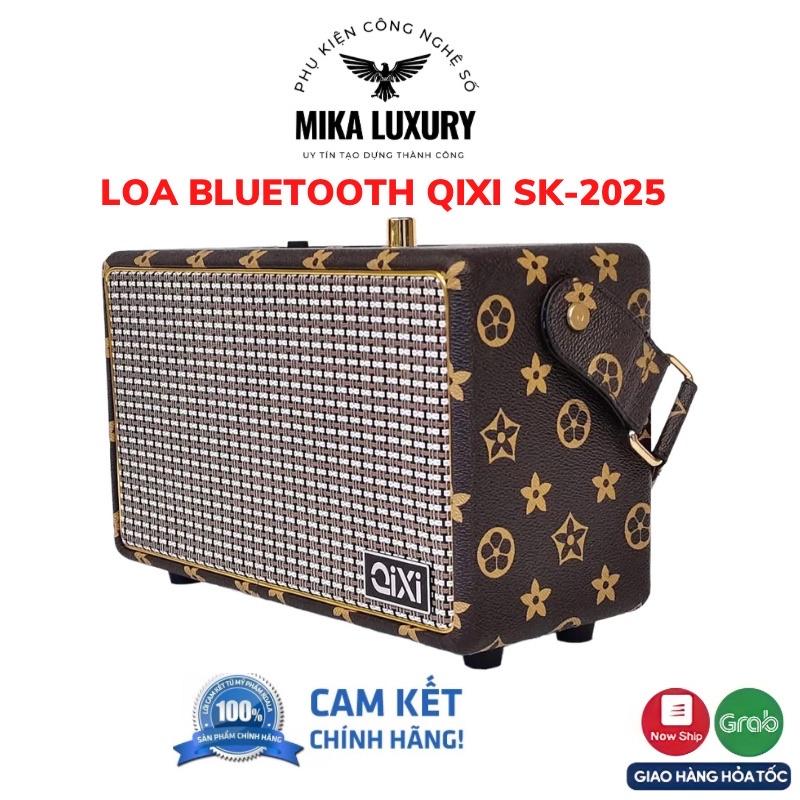 Loa Bluetooth Qixi SK-2025 Cao Cấp Âm Thanh Siêu Đỉnh Tích Hợp Cổng Micro 6.5 Karaoke Micro Không Dây BH 12 tháng