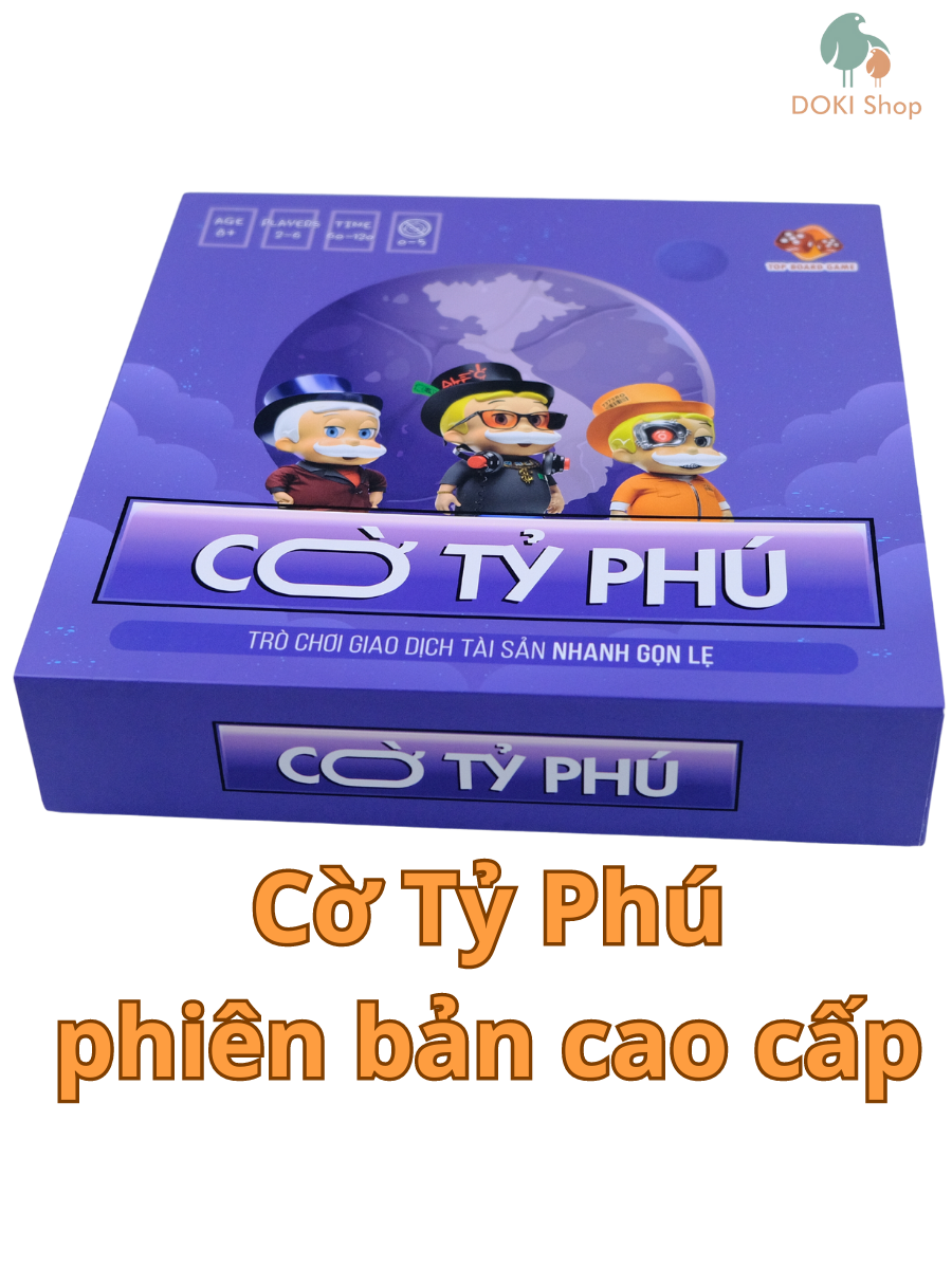 Bộ boardgame Cờ Tỷ Phú cao cấp, kích thước lớn