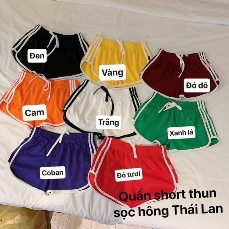 Quần short 3 SỌC chất liệu cotton thể thao cho nữ