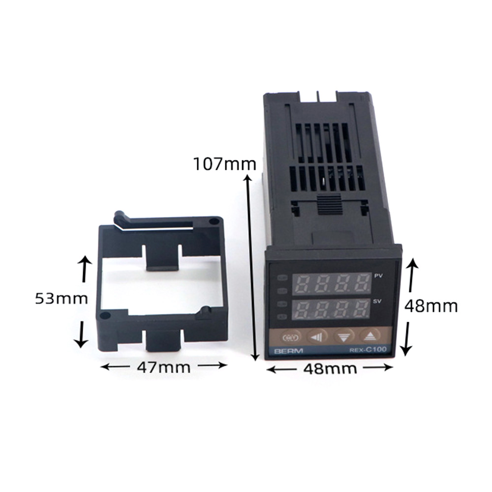 REX-C100FK07-V*AN Intelligent Temperature Controller SSR Output + SSR-40 DA +M6 1M Cable 3Pcs Set