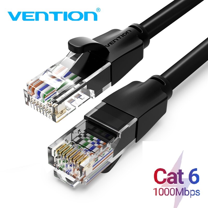 Cáp mạng Cat6 UTP đúc sẵn 2 đầu dài 1m đến 10m Vention - Hàng chính hãng