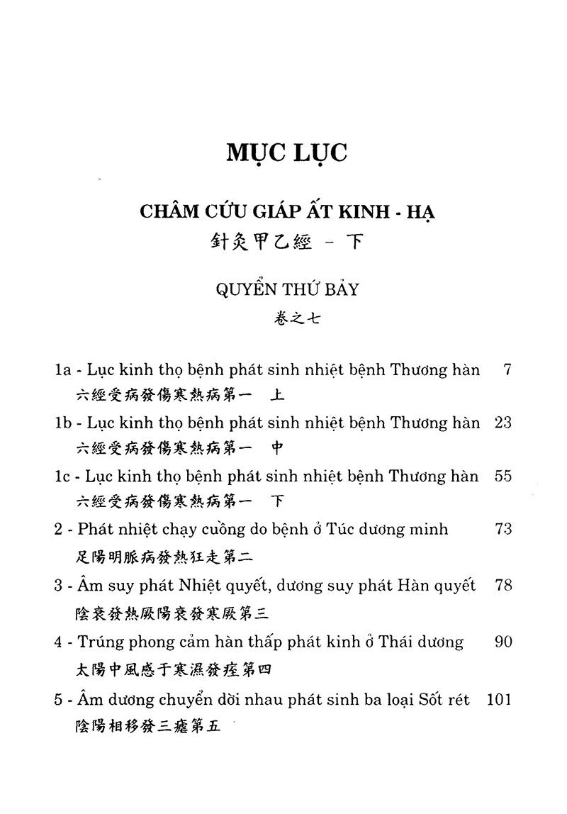 Sách Châm Cứu Giáp Ất Kinh (Tập 2)