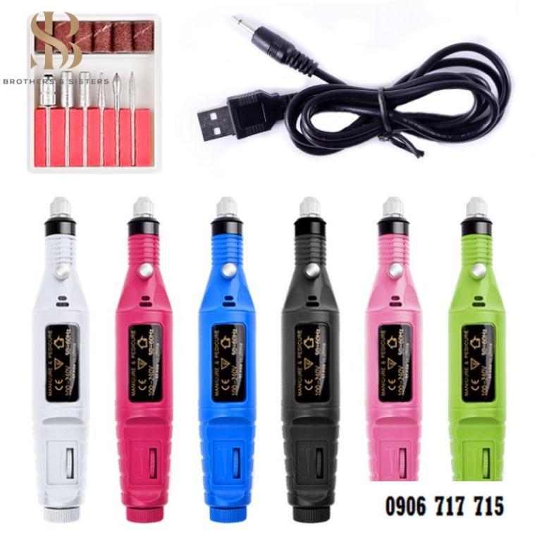 Máy mài đánh bóng móng tay mini kèm sạc cổng USB