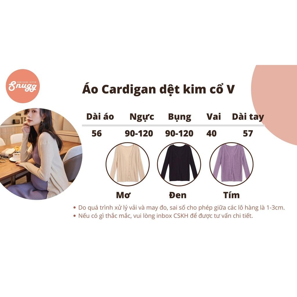 Áo cardigan sơ mi dệt kim 4 mùa -150gr- Snugg