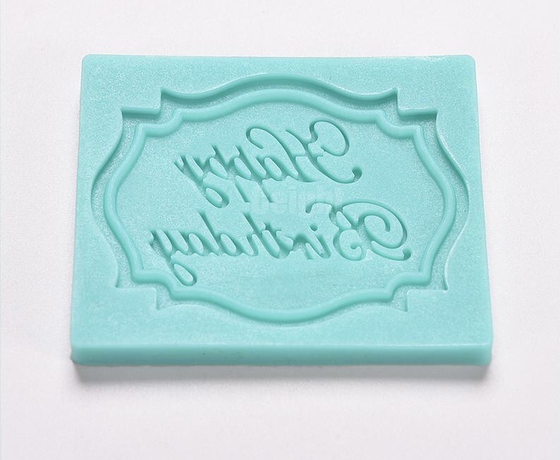 Khuôn silicon Happy Birthday