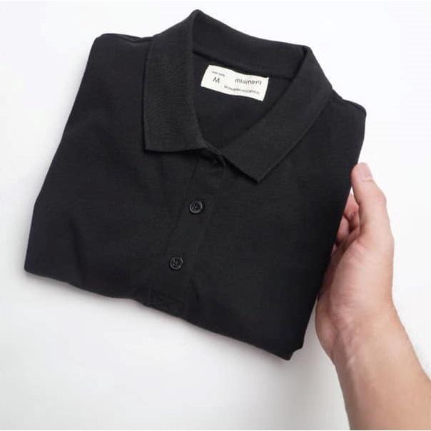 Áo thun Polo trơn cho nam nữ form slimfit ôm body đơn giản thanh lịch