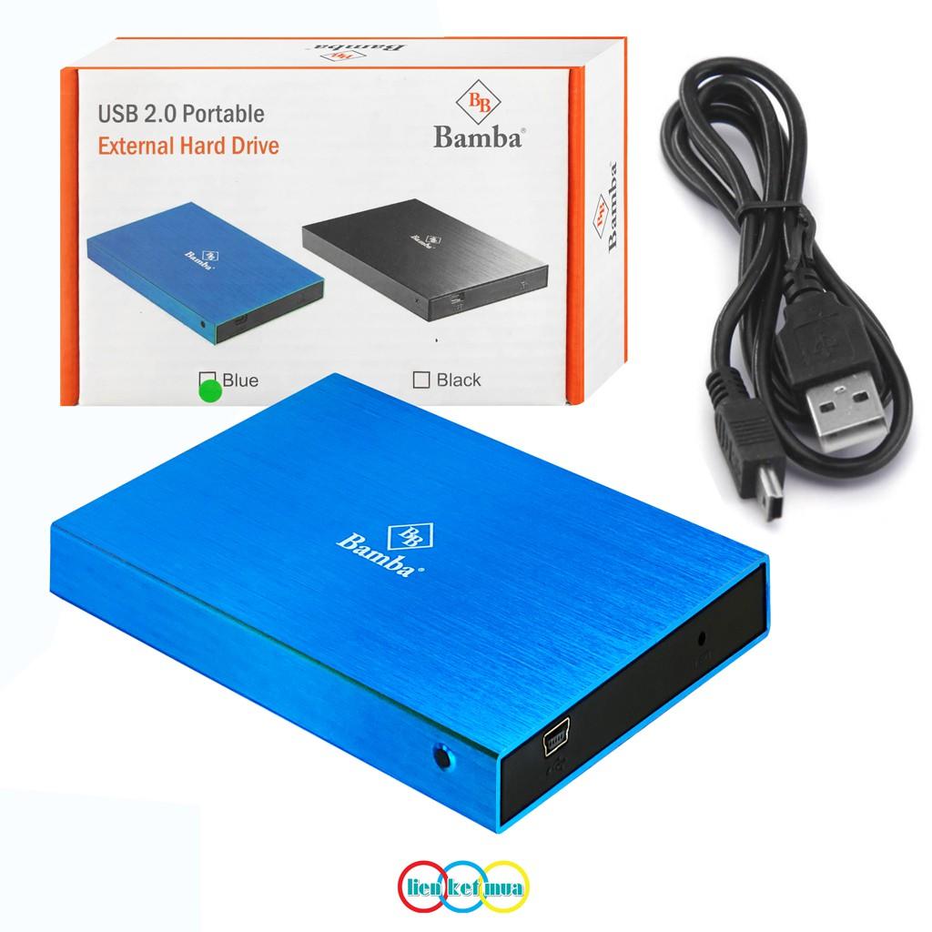 Box SSD, HDD 2.5 chuẩn 2.0 vỏ nhôm siêu bền B1 - Hộp đựng ổ cứng để biến SSD, HDD laptop thành ổ cứng di động