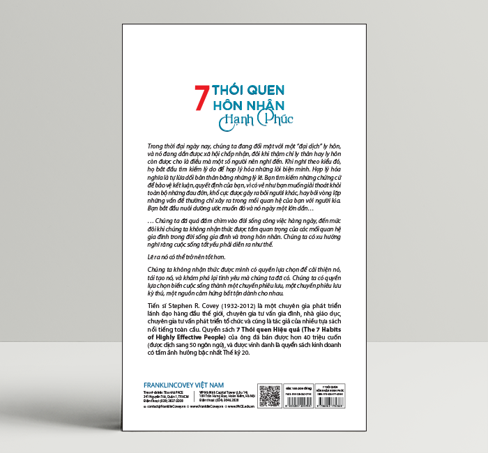 7 THÓI QUEN HÔN NHÂN HẠNH PHÚC (The 7 Habits of Highly Effective Marriage) - Stephen R. Covey, Sandra M. Covey, TS. John M.R. Covey, Jane P. Covey - Trần Thụy Tuyết Anh dịch - Tái bản - (bìa mềm)