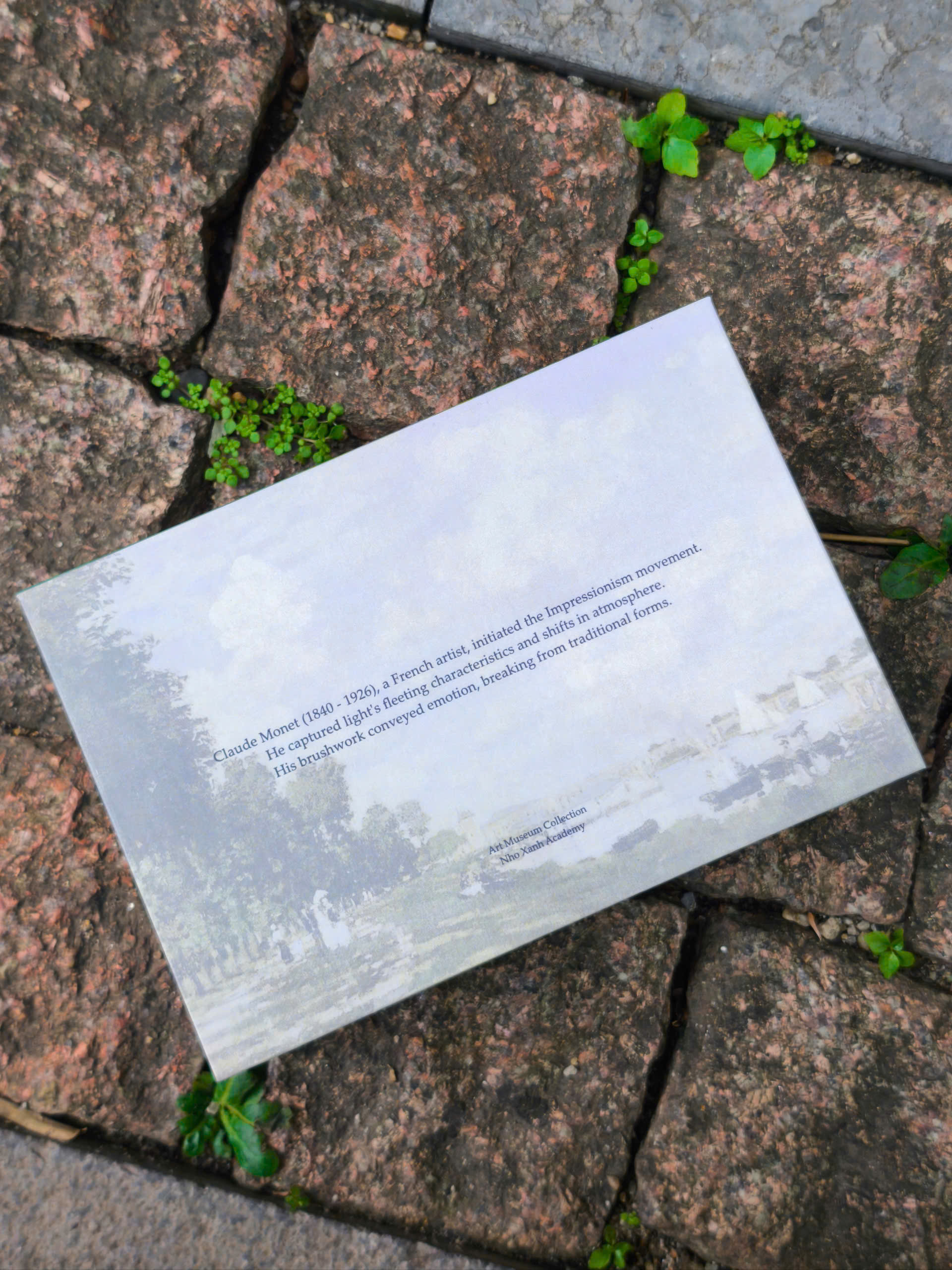 BỘ 100 POSTCARD TRANH MONET, GIẤY MỸ THUẬT 300G CAO CẤP – Nho Xanh