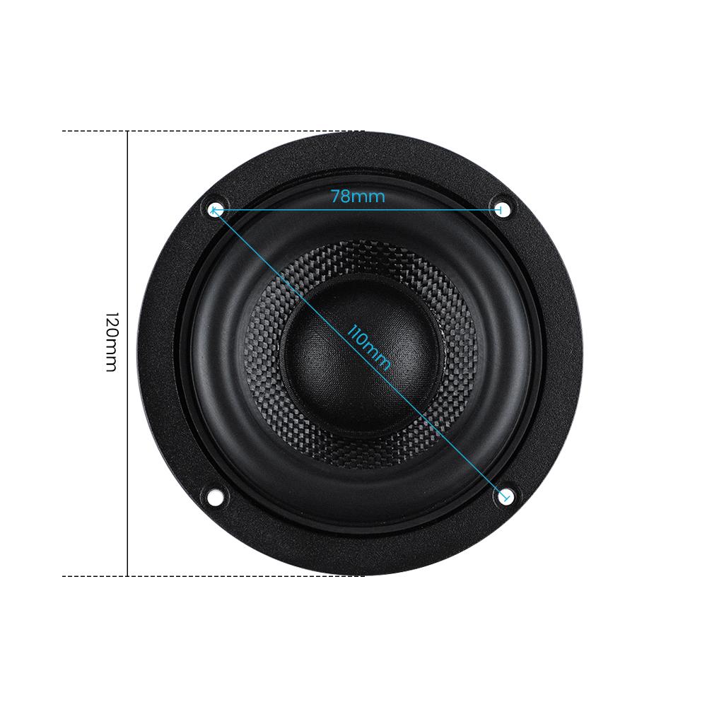 AIYIMA 1PC 4,5 inch loa loa siêu loa Color: 8 Ohm Speaker