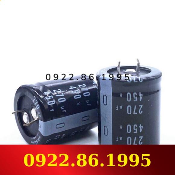 2 Tụ Điện Phân Nhôm Dip Xuyên Tâm Cái/lốc 450V 270Uf Kích Thước 30*35 270Uf 450V Dung Sai 20% hàng mới về