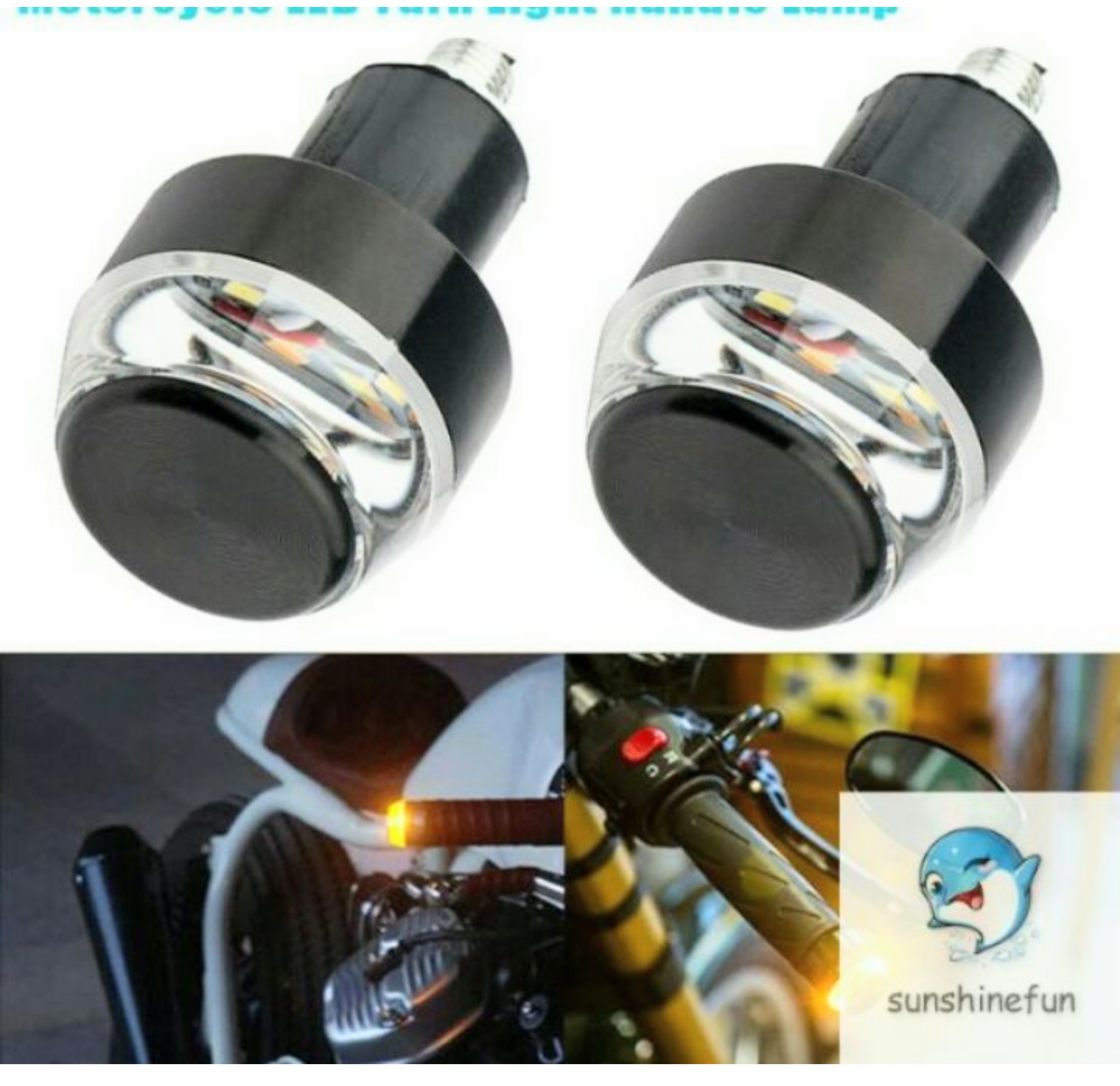 COMBO VỚI 2 ĐẦU GÙ TAY LÁI XE MÁY XE ĐẠP ĐIỆN CÓ ĐÈN LED XIN NHAN TÍN HIỆU CỰC CHẤT MẪU MỚI HÀNG ĐẸP CHUẨN