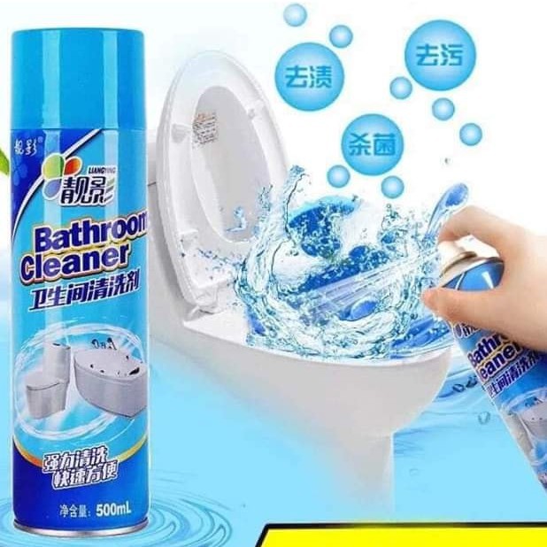 Bình Xịt Bọt Tuyết Tẩy Rửa Nhà Tắm Tẩy vết bẩn nhà Vệ Sinh Bathroom Cleaner - 500ml