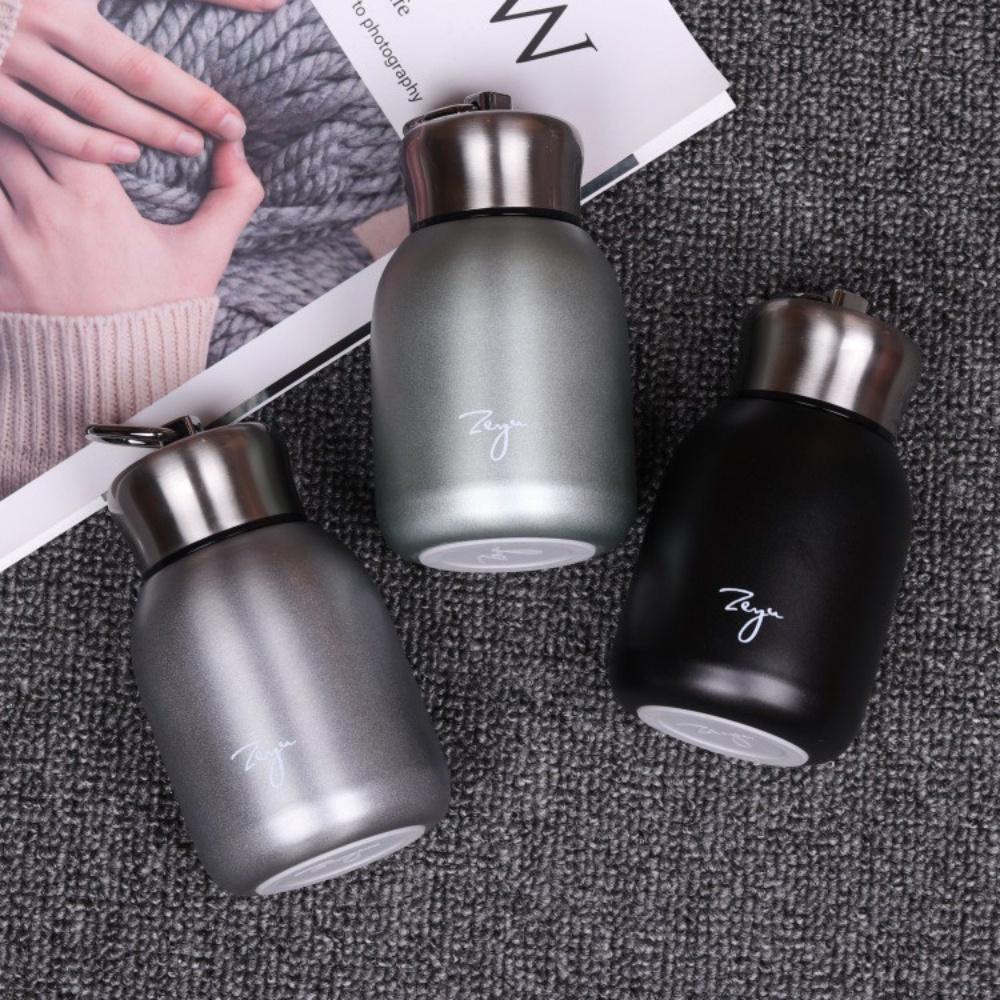 Bình nước giữ nhiệt cầm tay mini, ly giữ nhiệt inox dung tích 300ml giữ nhiệt suốt 12 giờ chất liệu cao cấp cực tiện