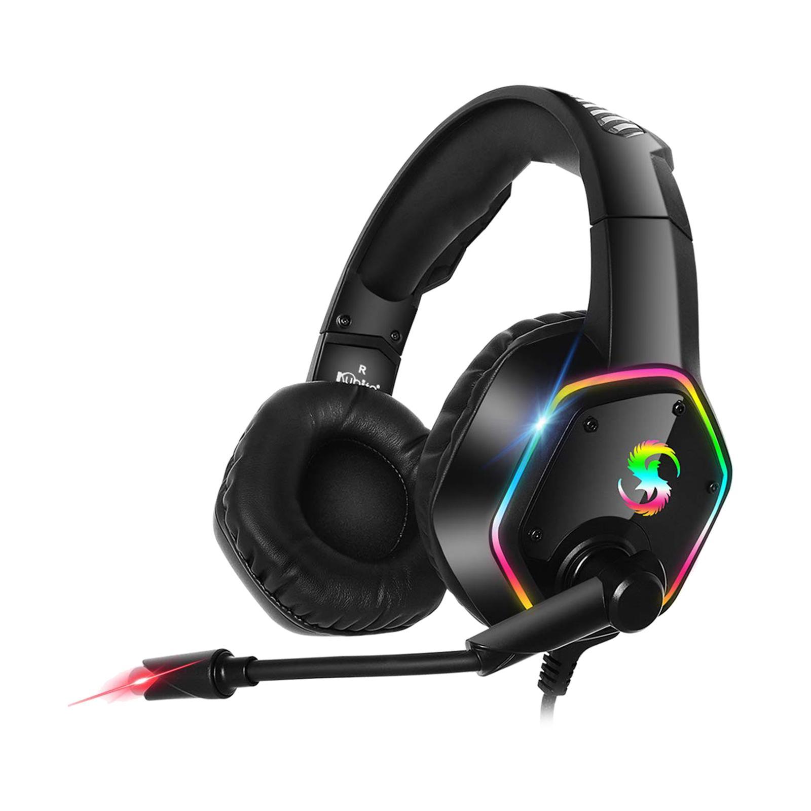 Premium LED Gaming Headphones RGB Light for Laptop Gamer Smartphone