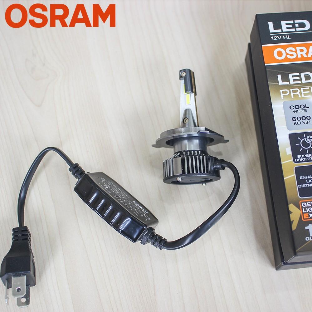 Bóng đèn LED OSRAM H4 xe SH, Exciter, Mô tô, Ô tô siêu sáng trắng (46204CW) - Hàng chính hãng