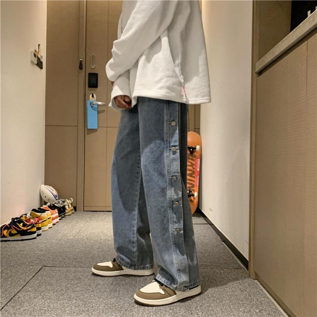 Quần jean nam PATADO baggy phom suông, rộng CB01 hottrend hàn quốc 2022