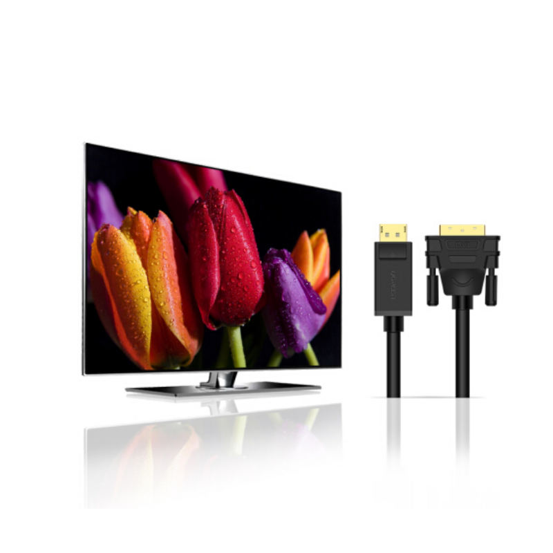 Dây cáp DisplayPort đực sang DVI-D đực hỗ trợ 1920x1200 dài 1.5M UGREEN DP103 10243 - Hàng chính hãng