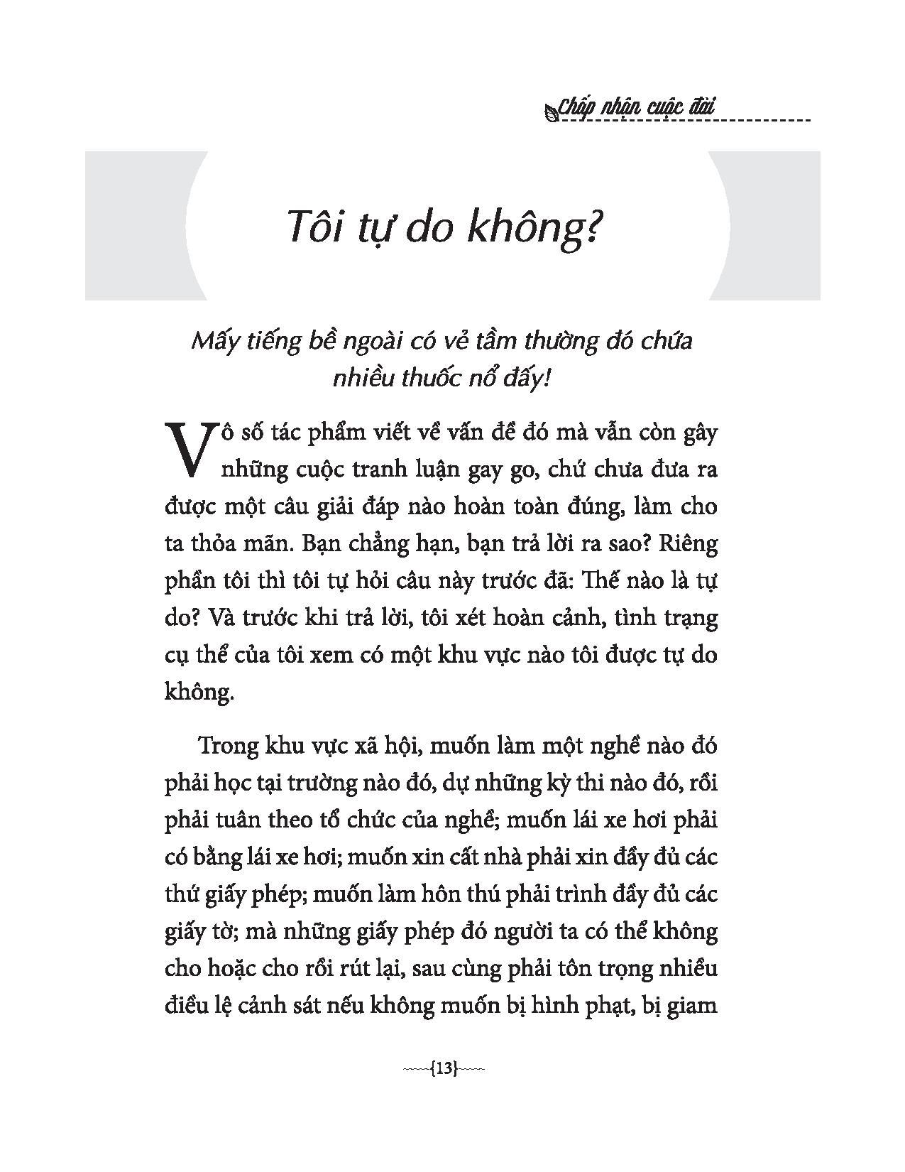 Chấp Nhận Cuộc Đời