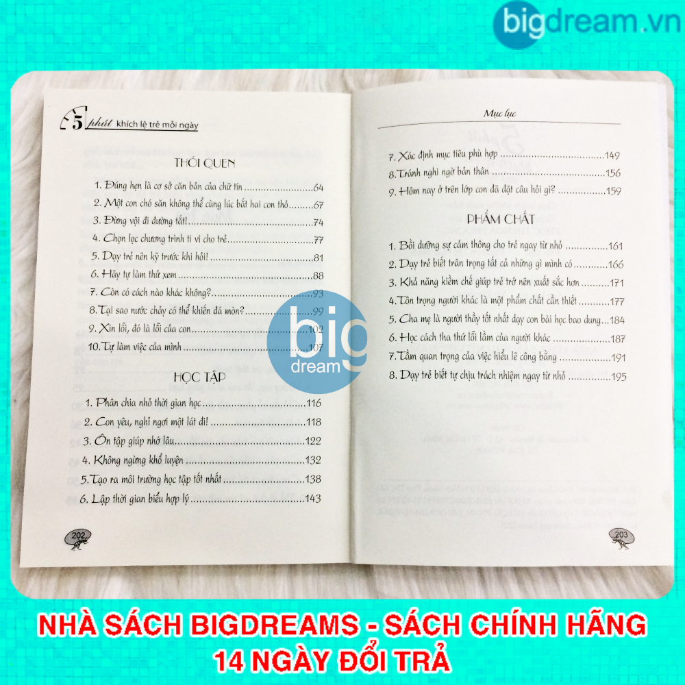 5 Phút Khích Lệ Trẻ Mỗi Ngày - Nuôi dạy con không đòn roi - Giáo dục sớm giúp trẻ tự tin tự lập