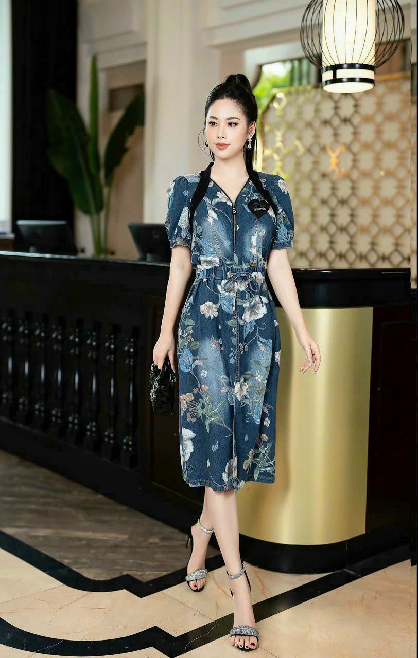ĐẦM BODY JEAN HỌA TIẾT SIÊU ĐẸP