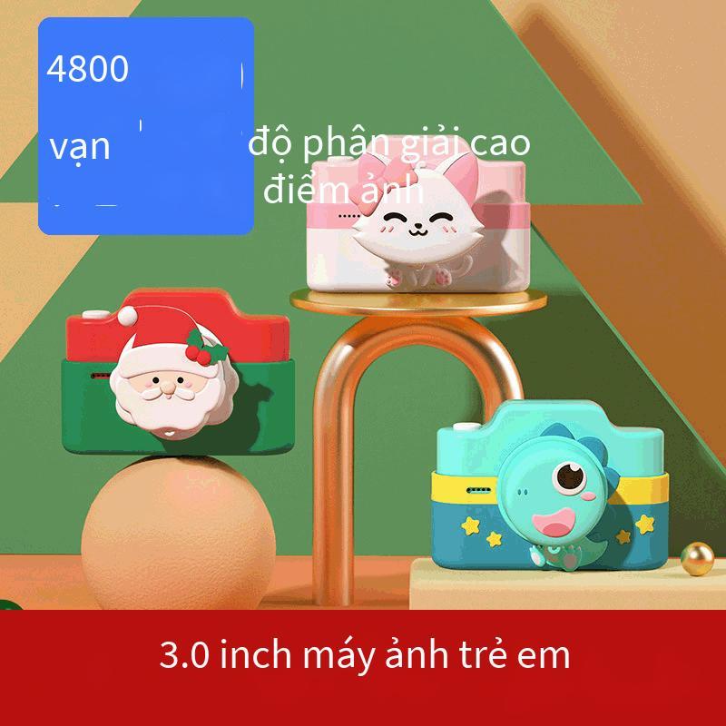 Máy ảnh dành cho trẻ em phong cách mới nhất, máy ảnh dành cho trẻ em màn hình cảm ứng, máy ảnh kỹ thuật số dành cho trẻ em 4800W, máy ảnh dành cho trẻ em Giáng sinh