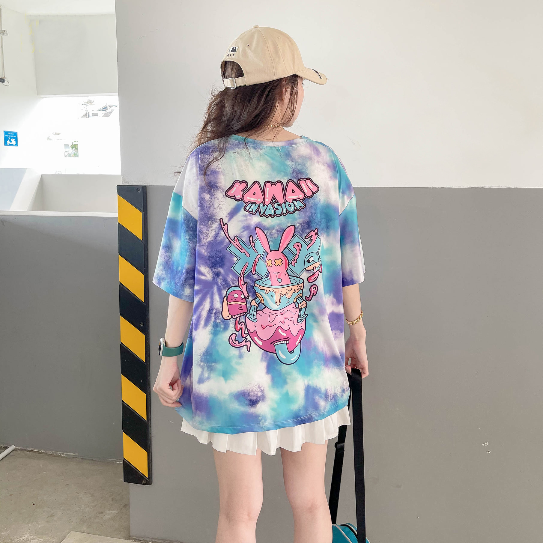 Áo thun loang tay lỡ Unisex form rộng thời trang nam nữ - Rin.H