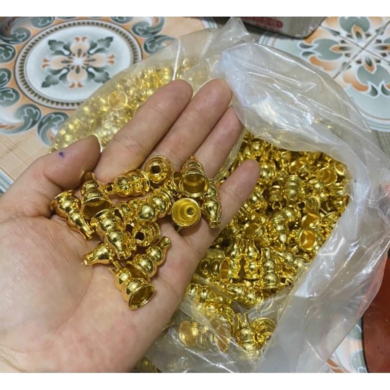 Chân đế cắm nhang hồ lô, để nhang khoanh xông lư bằng đồng và composit