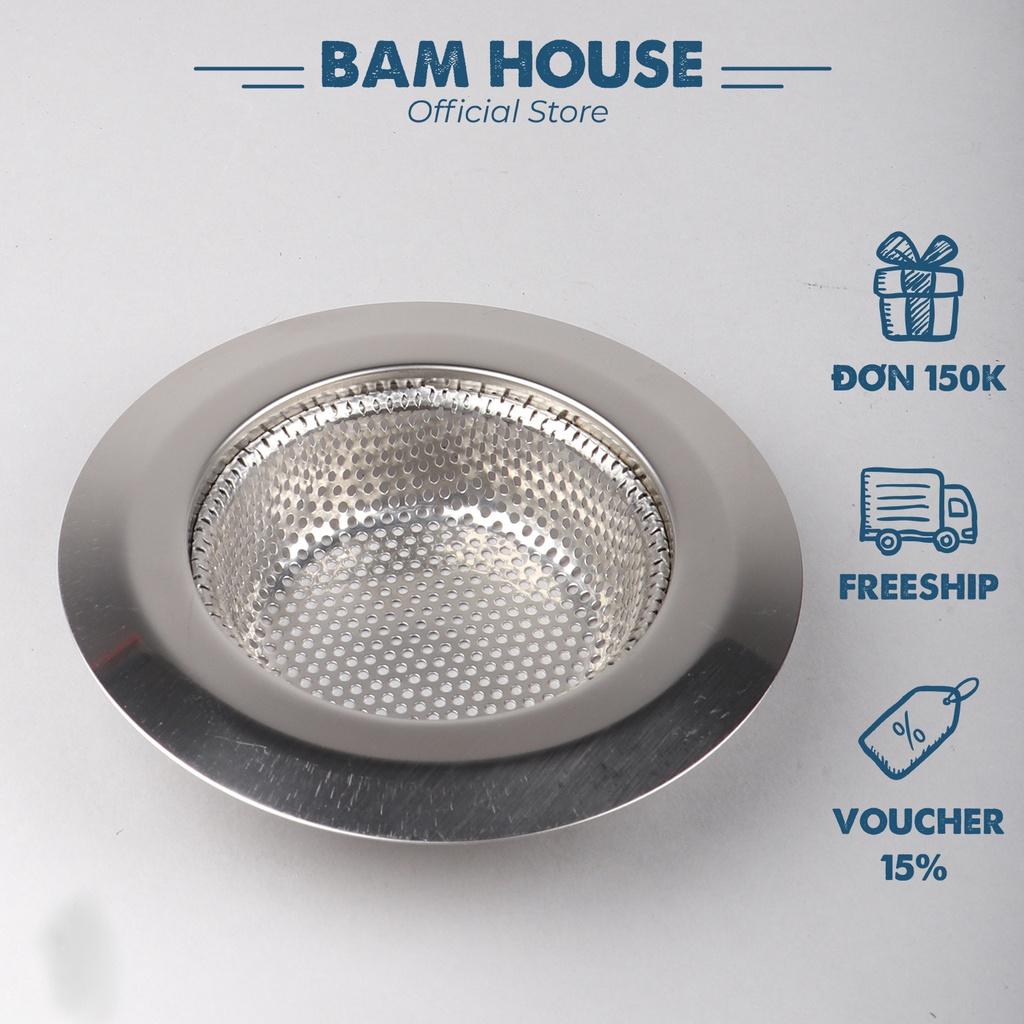 Dụng cụ lọc ngăn rác bồn rửa chén inox Bam House kích thước lớn cao cấp NR01 - Gia dụng bếp