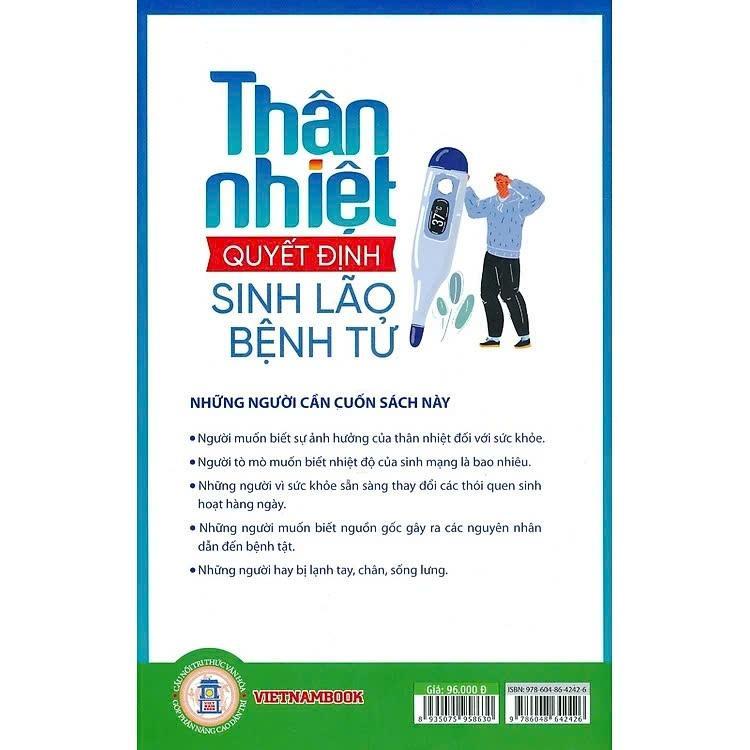 Sách - Thân Nhiệt Quyết Định Sinh Lão Bệnh Tử - Nguyễn Văn Nam &amp; Nguyễn Thị Bích Hồng - VIETNAMBOOK