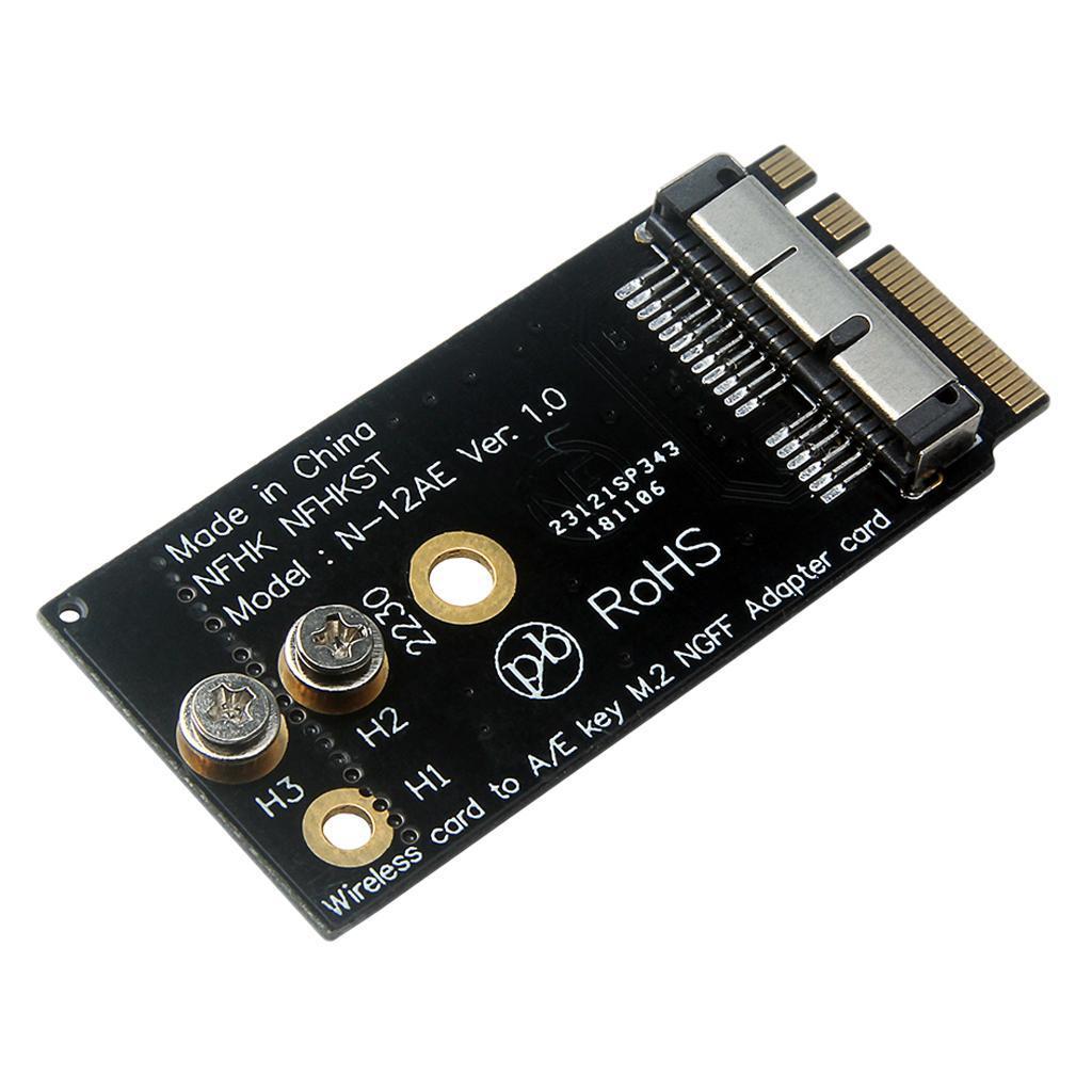 BCM94360CS2/BCM943224PCIEBT2 Card To NGFF Key A/E 2230 Adapter Card