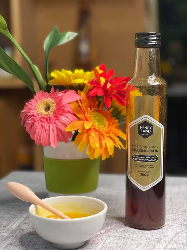 Mật Ong Rừng Sữa Ong Chúa HONEYLAND 380g