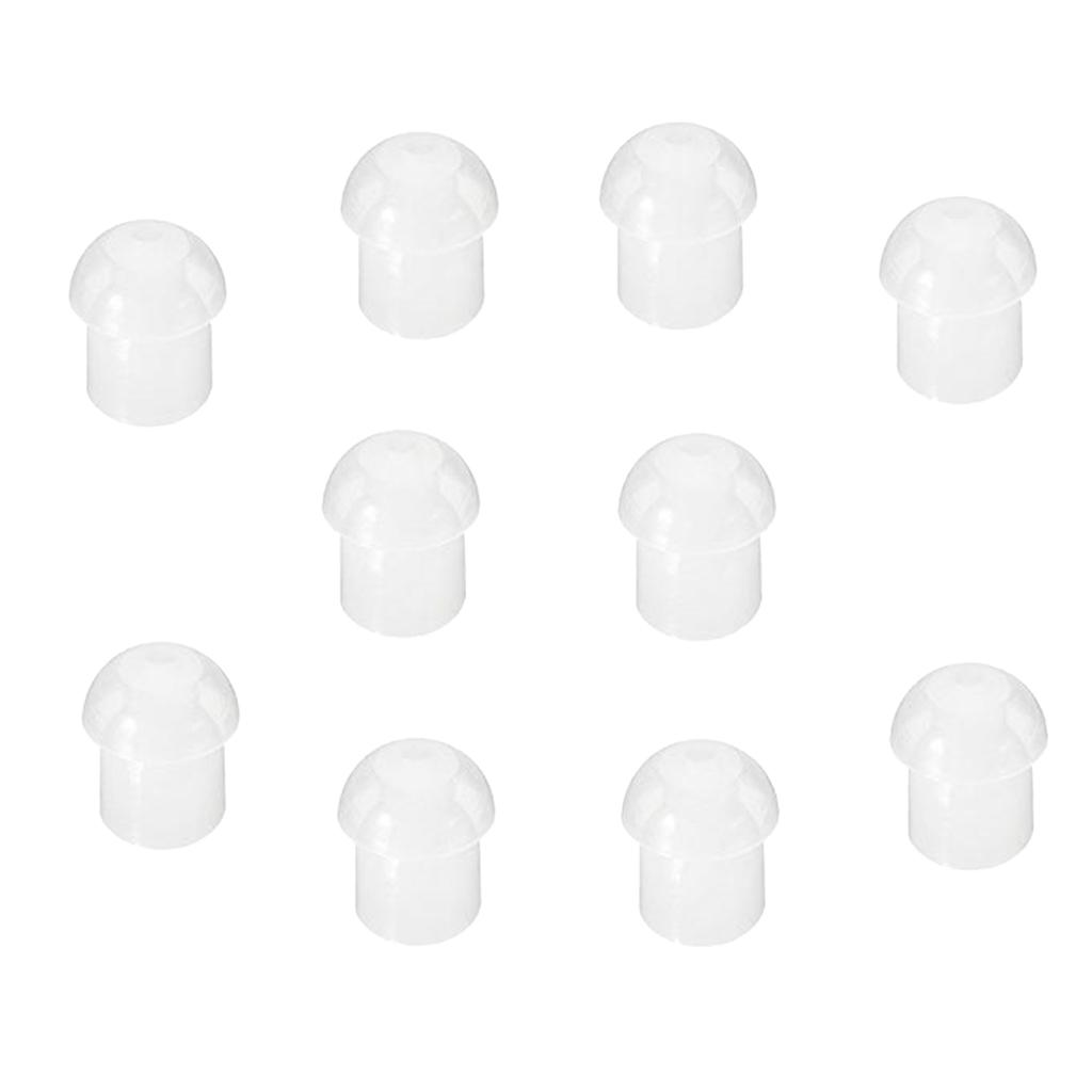 10x Replacement Mushroom Earbud Tips For   Two Way Radio Coil