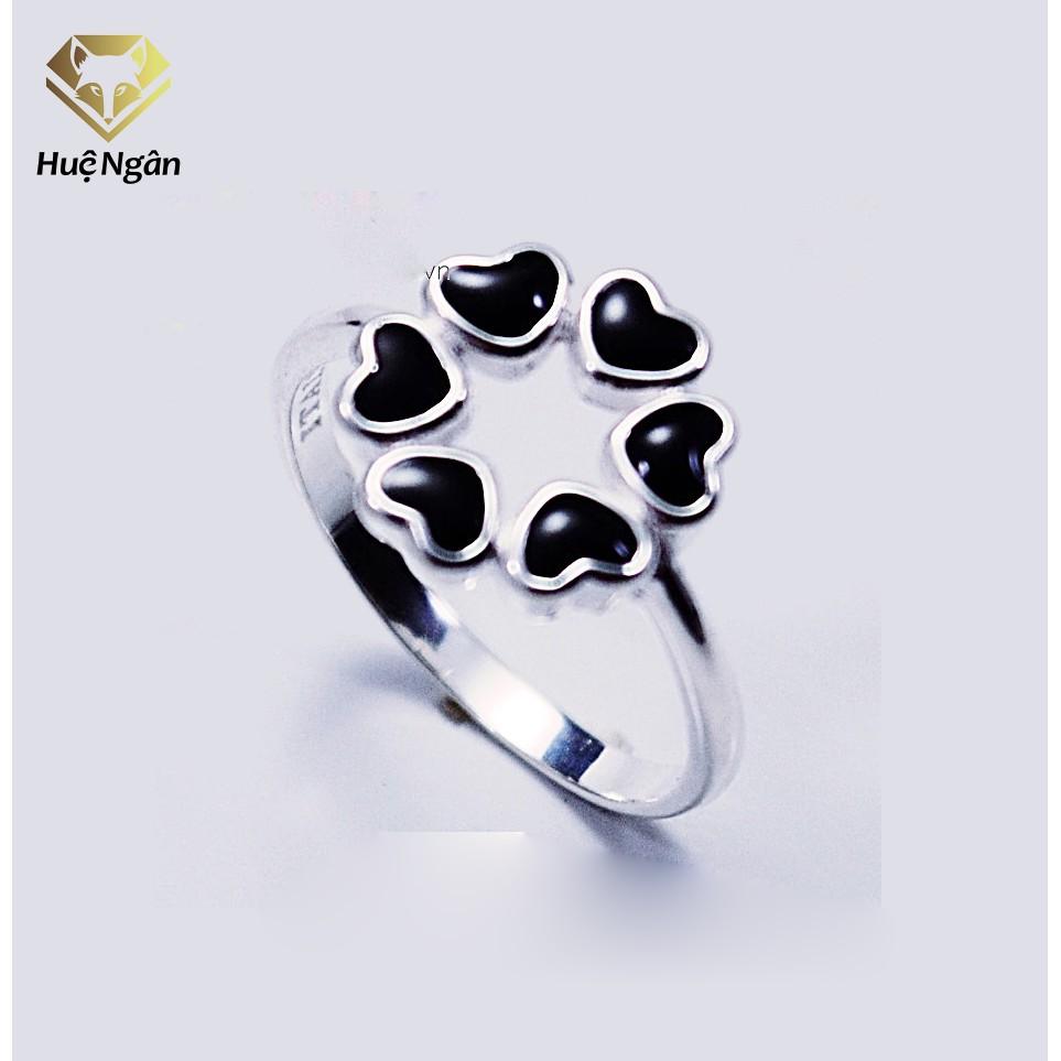Nhẫn bạc Ý 925 Huệ Ngân - Tim xinh JZ039