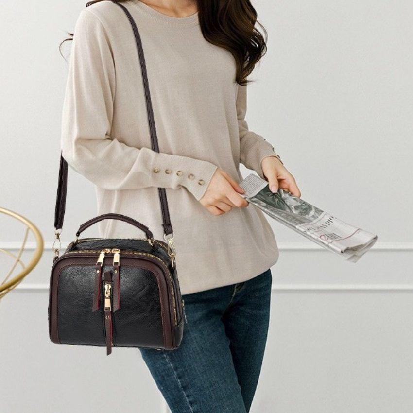 Túi giỏ xách đeo chéo, túi xách nữ thời trang Hàn Quốc cao cấp sang chảnh chất liệu da siêu mềm mịn cao cấp TX051