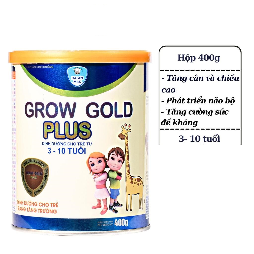 Sữa bột Grow gold plus 400g - giúp tăng chiều cao,phát triển toàn diện cho bé, Halan milk