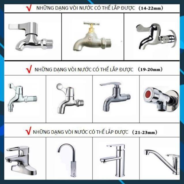 Vòi Xịt️ Bộ dây vòi xịt nước rửa xe, tưới cây , tăng áp 3 lần, loại 3m, 5m 206622-5 cút sập,nối đen+ đai