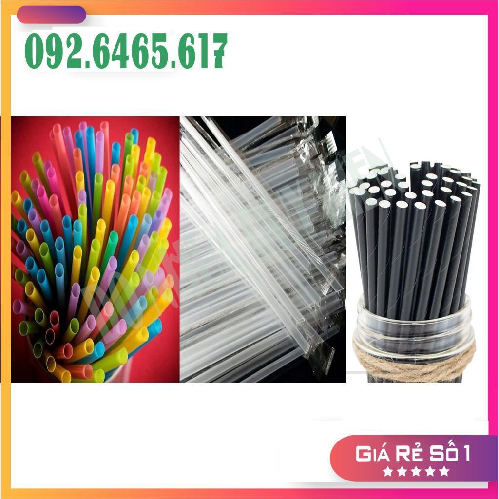 Combo 100 Ống Hút Xoắn Tạo Kiểu Màu Đen - Ống Hút Trang Trí