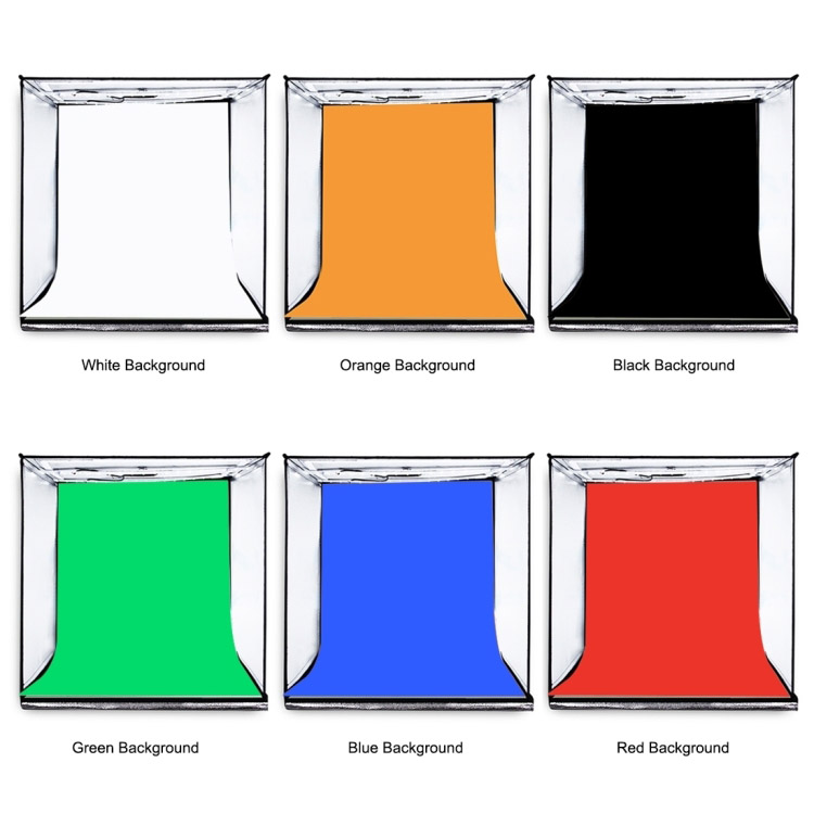 Hộp chụp sản phẩm studio chuyên nghiệp gấp gọn kèm đèn LED 40cm x 40 cm x 40cm Promax Puluz PU5040EU
