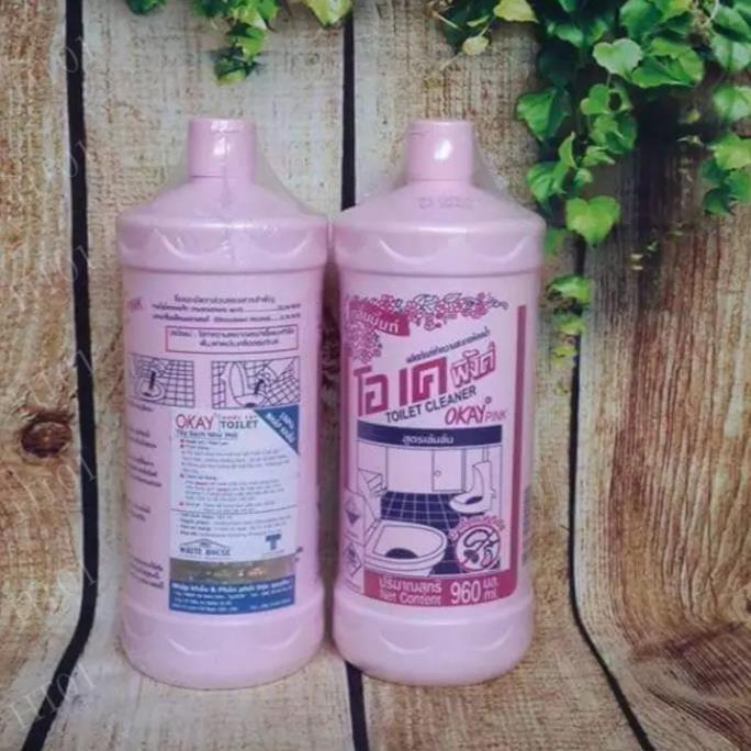 Nước Tẩy Bồn Cầu Okay Pink Thái Lan 960ml (Chuẩn Thái)