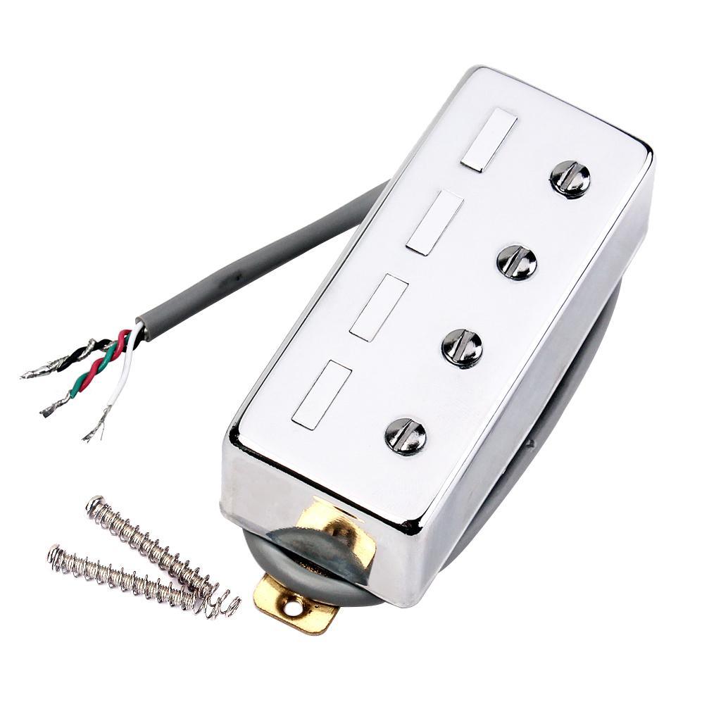 4 String Noiseless Pickup White for Bass Guitar Replacement